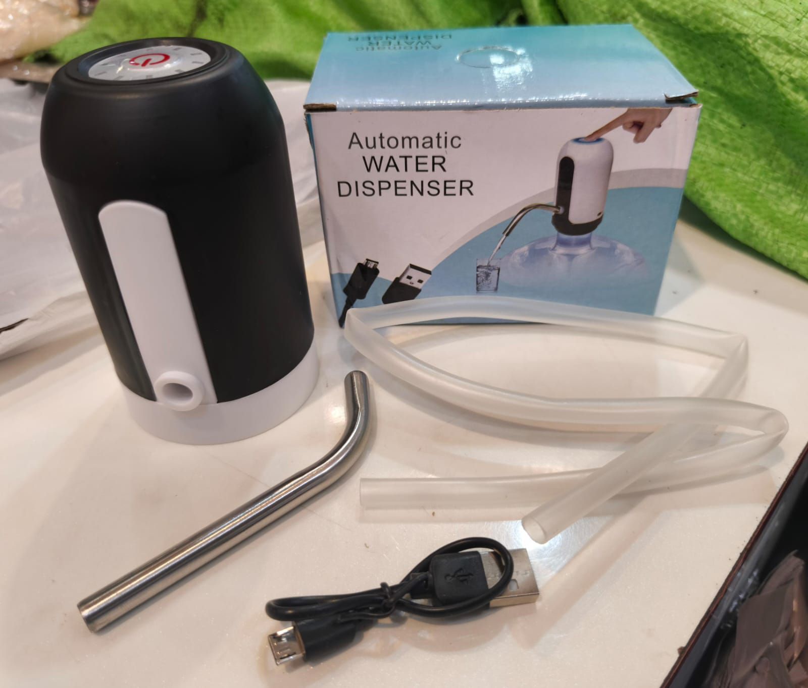 Automatic Water Pump Dispenser Rechargeable Portable USB Pump For Standard Water Bottles With Quick Water Flow For Home Office And Outdoor Use thumbnail 3