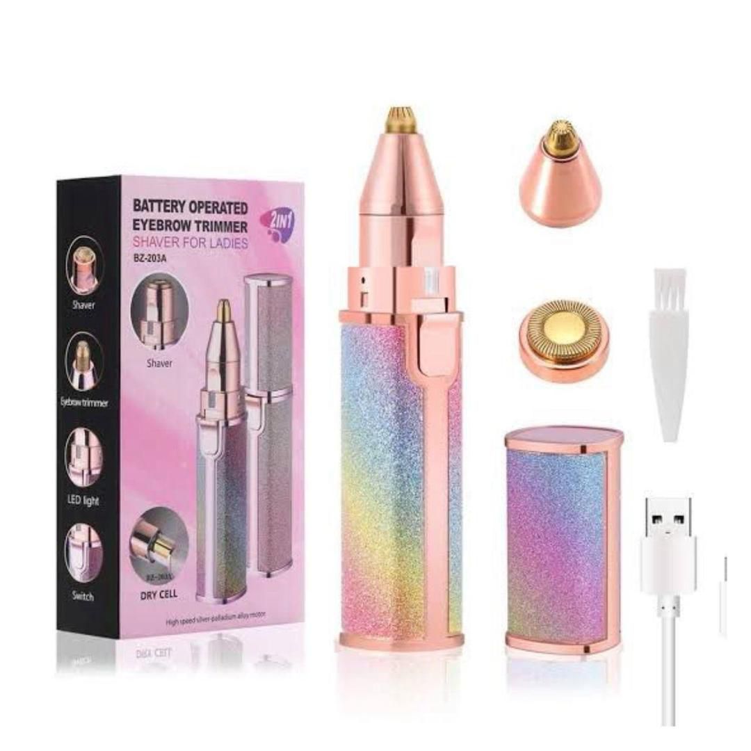 Flawless 2 In 1 Eyebrow Trimmer And Shaver - Grooming Device Designed For Hair Removal And Daily Beauty Routine thumbnail 4