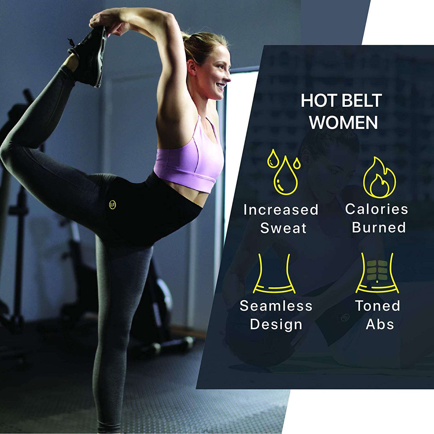 Hot Shaper Slimming Belt For Men And Women - Fitness Accessory Designed For Waist Support And Daily Workout Routine thumbnail 4