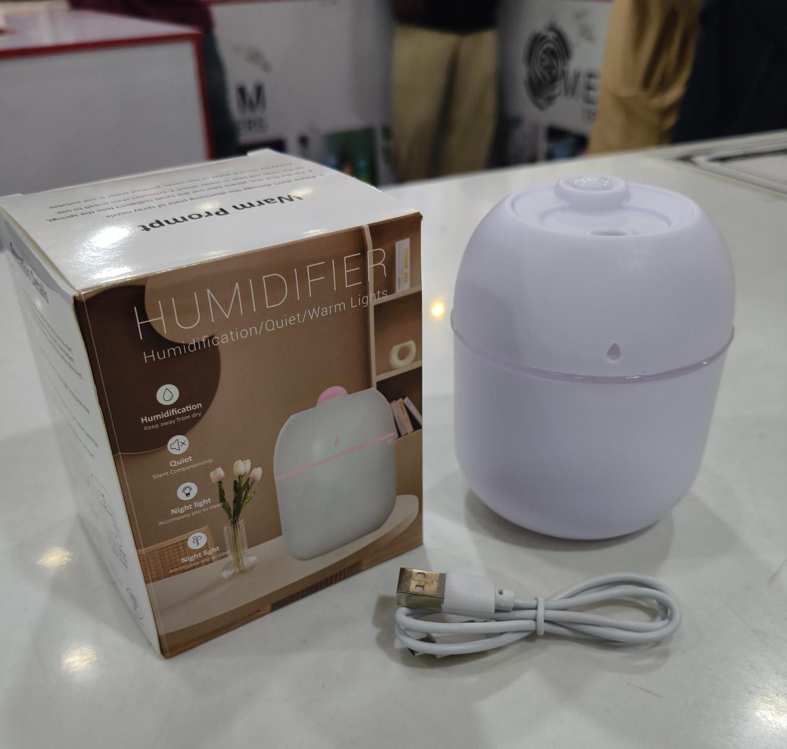 Air Humidifier Usb Small Mini Portable Cool Mist Diffuser - Electronic Device Designed For Air Moisture And Daily Refreshment Routine thumbnail 3