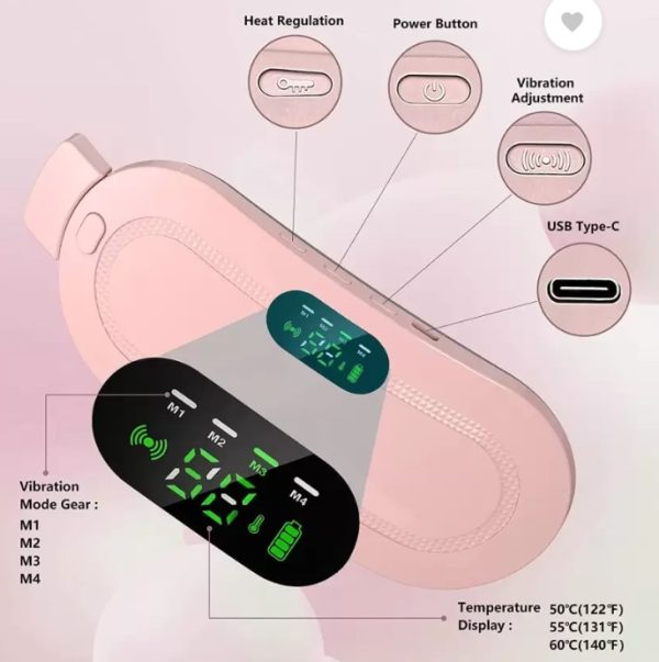 Portable Menstrual Heating Cramp Pad Belt For Women - Wellness Accessory Designed For Personal Comfort And Daily Relaxation Routine thumbnail 2