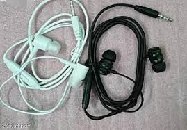 Login Wired Earphones – White ABS Plastic In-Ear Earphones with Microphone thumbnail 5