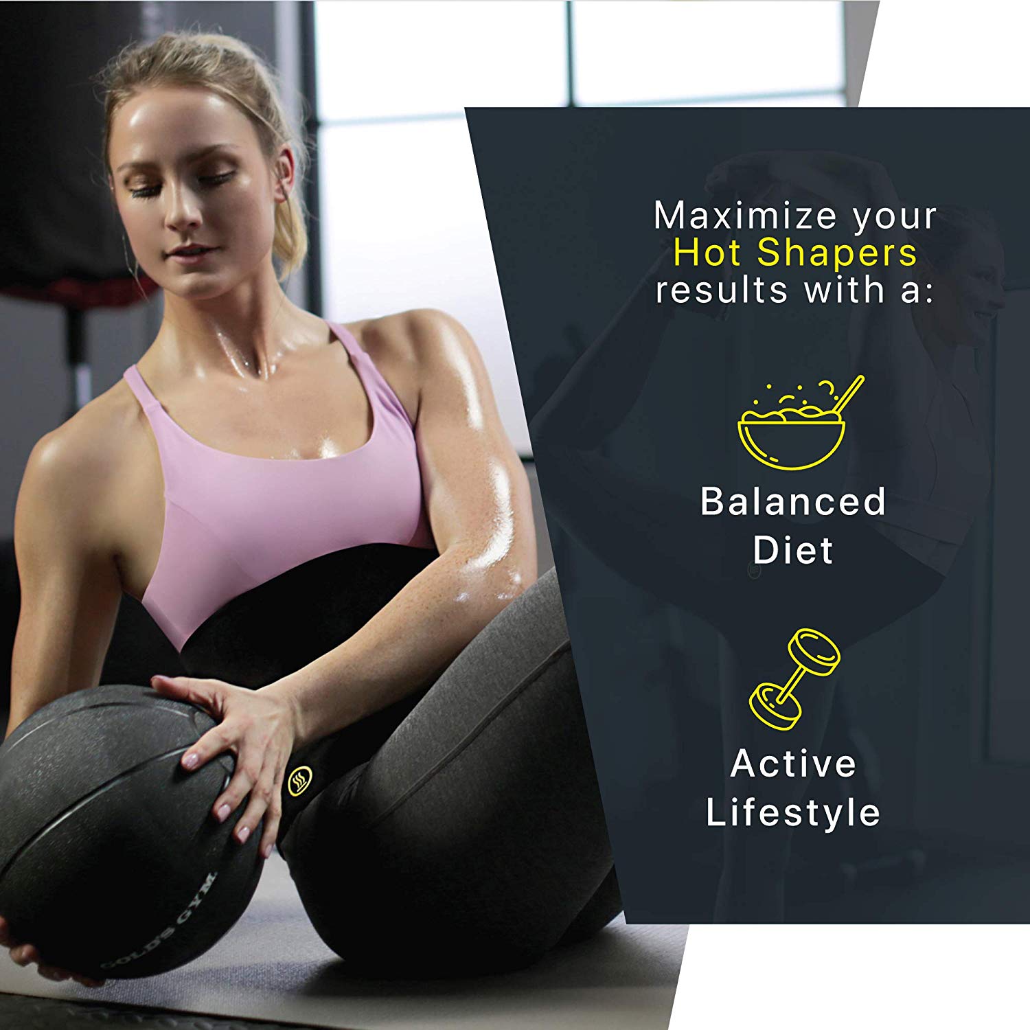 Hot Shaper Slimming Belt For Men And Women - Fitness Accessory Designed For Waist Support And Daily Workout Routine thumbnail 3