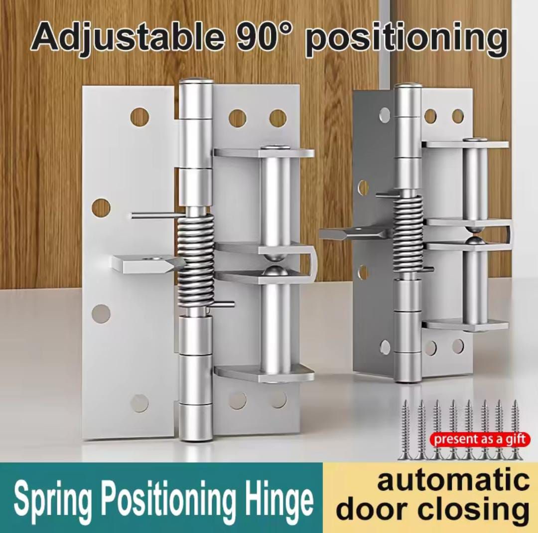 Adjustable Self-Closing Spring Door Hinge With 90-Degree Positioning Automatic Door Closing Mechanism And Durable Construction For Reliable Performance thumbnail 2