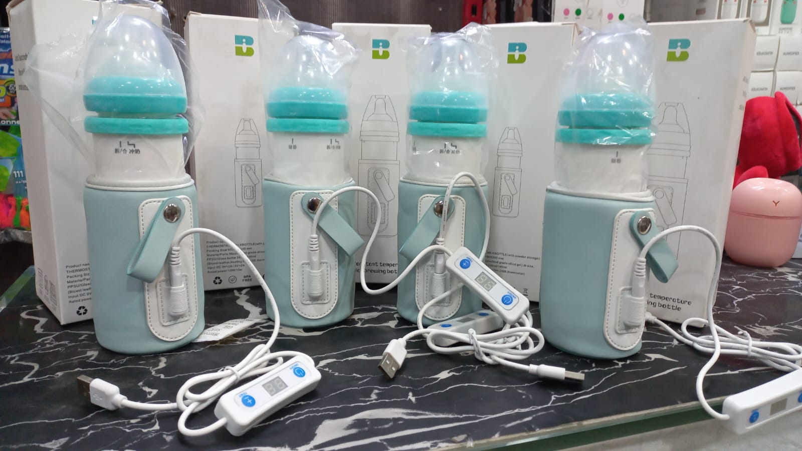 USB Baby Bottle Warmer With Adjustable Temperature Display Portable Milk Warmer For Convenient Baby Feeding At Home Or On The Go thumbnail 4