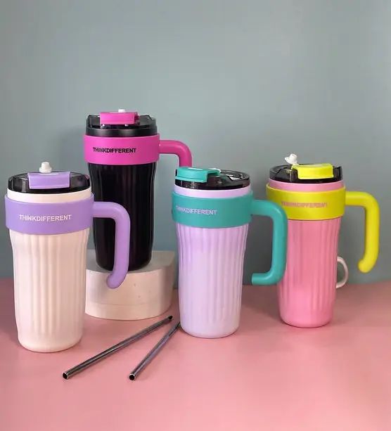 Dual-Layer Glass Water Bottle with Protective Shell & Handle (800ml) thumbnail 2