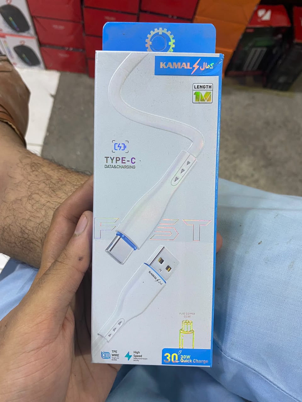 Kamal USB to Type-C Fast Charging & Data Transmission Cable – 100cm 8