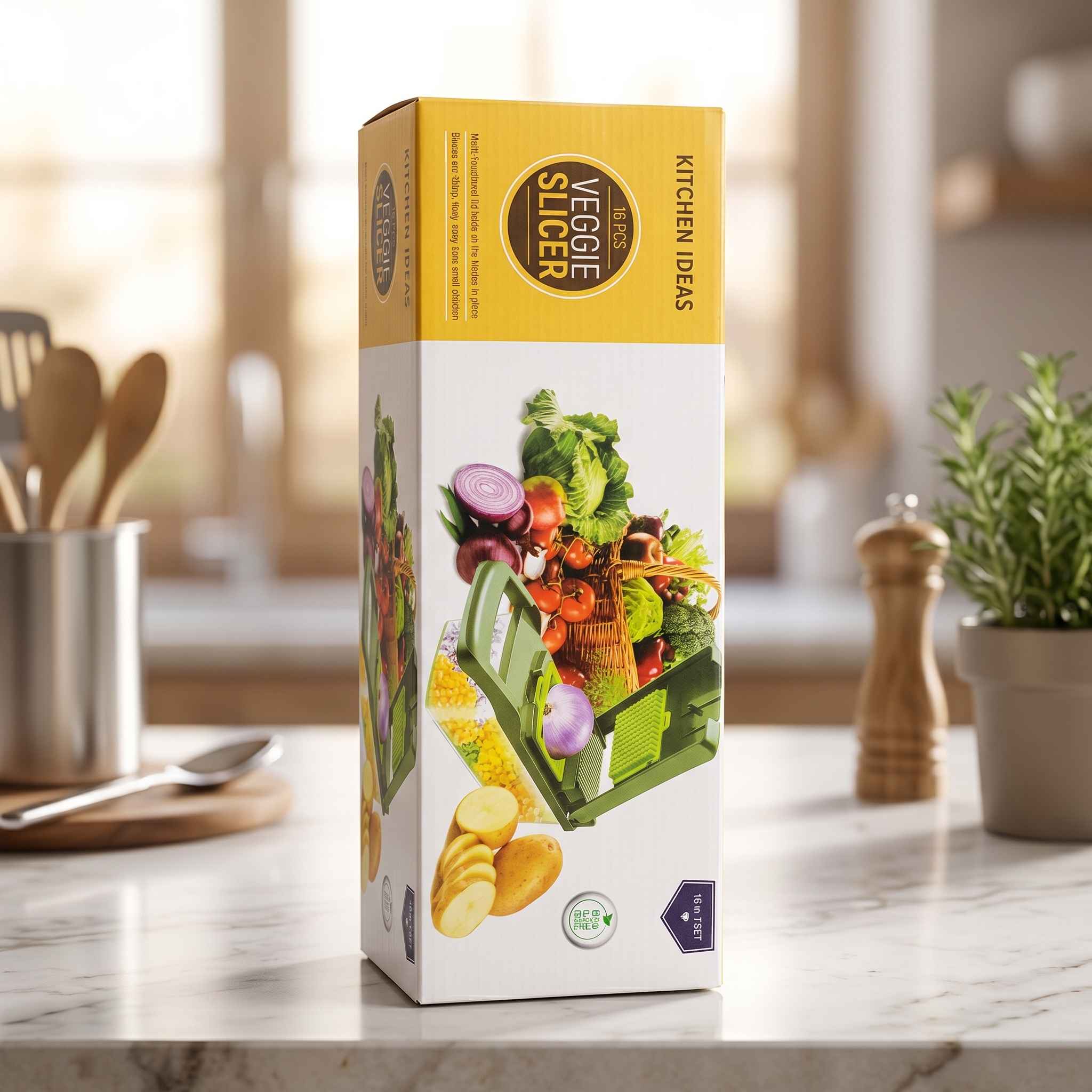 Kitchen Ideas 16-in-1 Multifunctional Vegetable Slicer & Chopper Set thumbnail 2