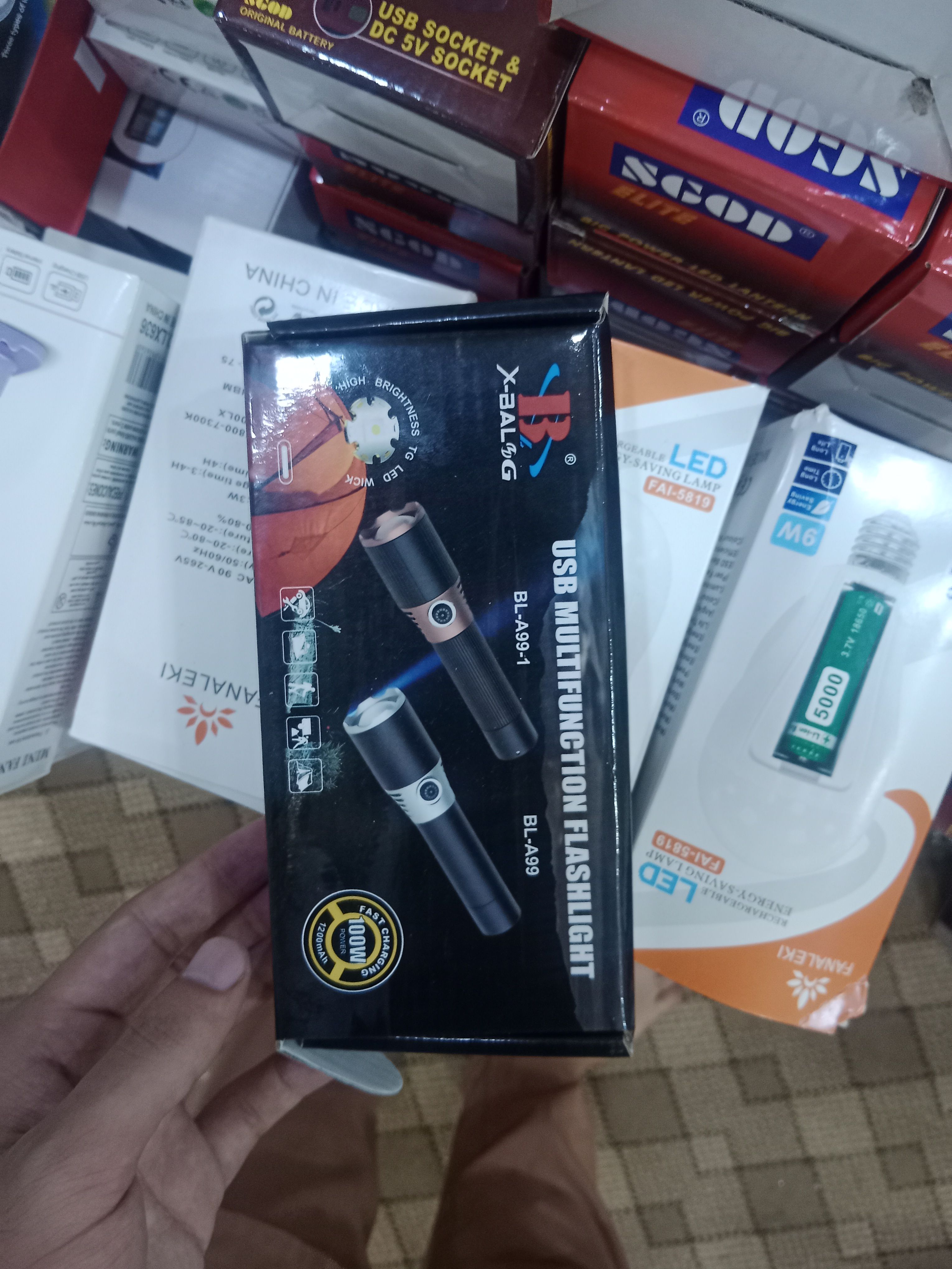 X BALOG USB Multifunction Flashlight Durable Portable Powerful Practical Choice For Emergency Outdoor Camping And Daily Use thumbnail 3