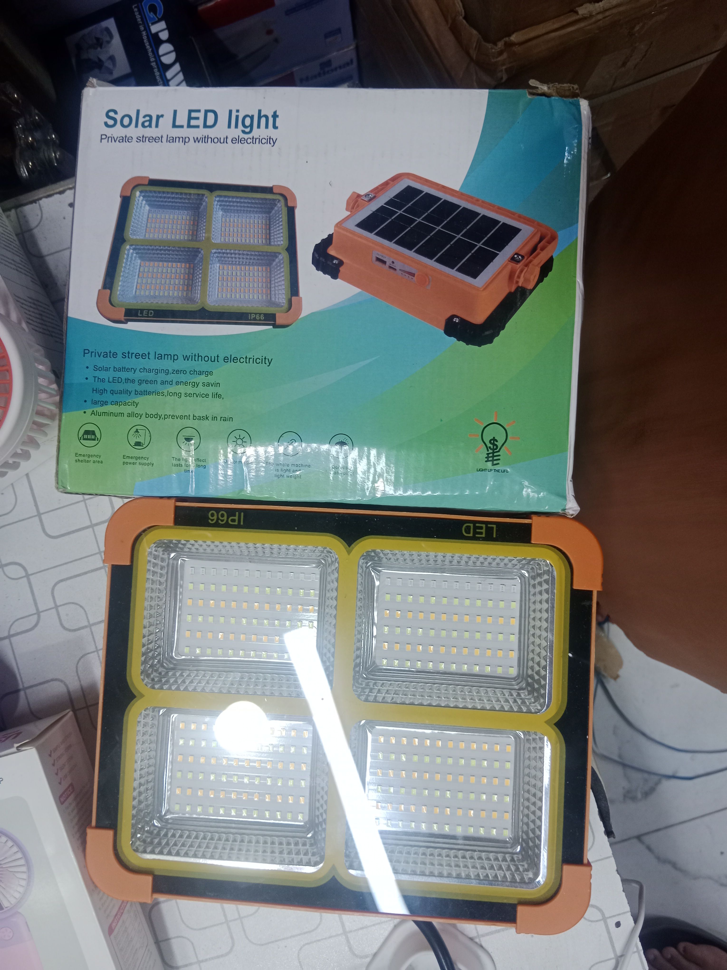 Solar LED Light Portable Waterproof Street Lamp For Outdoor Lighting And Security thumbnail 5
