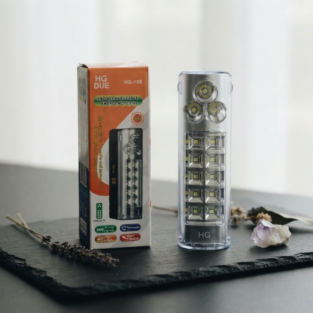 HG DUE HG-188 SMD Rechargeable Emergency Light thumbnail 2