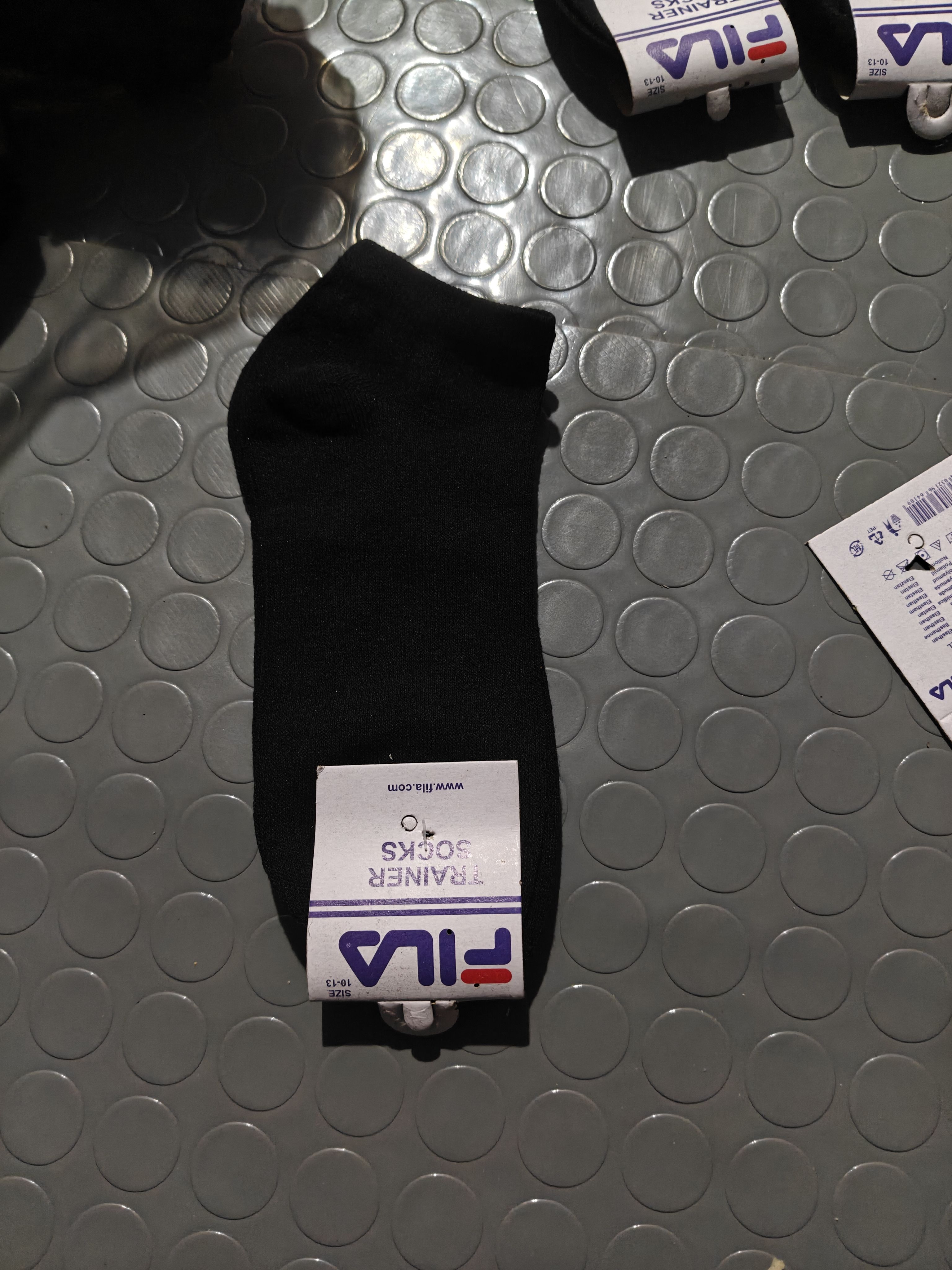 Fila Cotton Trainer Ankle Socks - Apparel Product Designed For Footwear Wear And Daily Comfort Routine - Pack of 10 Pairs (Black, Size 9-13) thumbnail 4