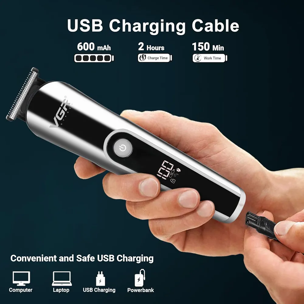 VGR V-107 11-In-1 Professional Grooming Kit With Multiple Attachments For Complete Personal Care thumbnail 4