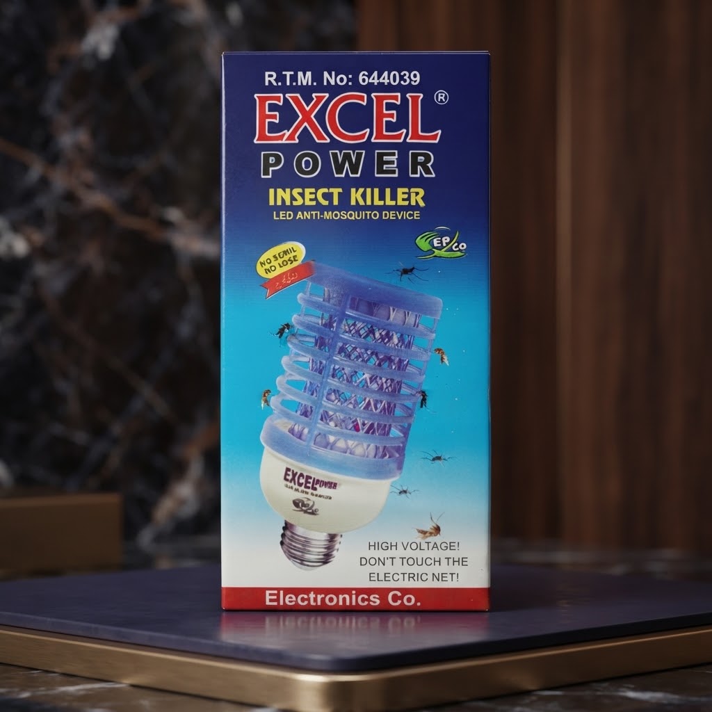 Excel Power LED Insect Killer Bulb With Energy-Efficient LED Light Technology For Efficient And Eco-Friendly Insect Control At Home And Office thumbnail 2