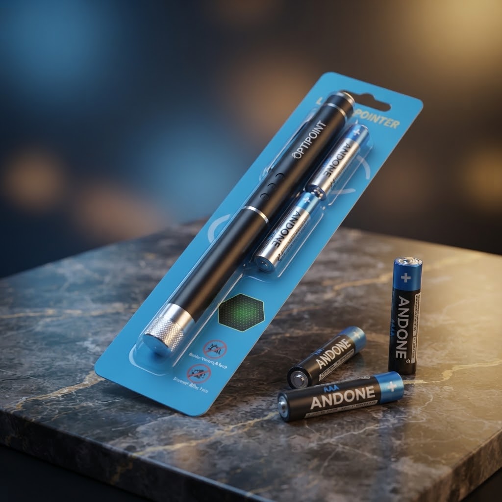 Powerful Green Laser Pointer With Bright Beam And Compact Metal Body For Presentations Teaching Astronomy And Outdoor Activities thumbnail 2