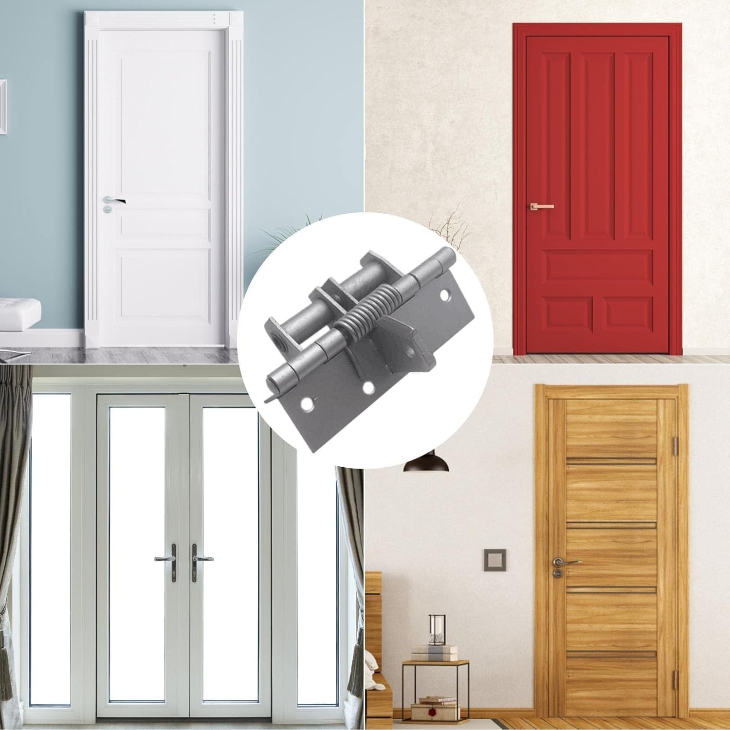 Adjustable Self-Closing Spring Door Hinge With 90-Degree Positioning Automatic Door Closing Mechanism And Durable Construction For Reliable Performance thumbnail 5
