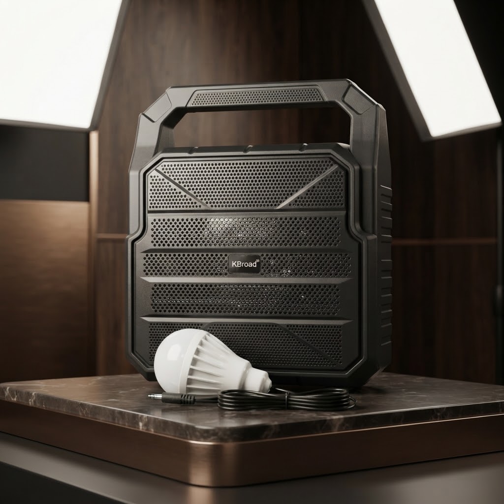 KBroad Portable  Solar Power Station with LED Light & Charging Kit thumbnail 2
