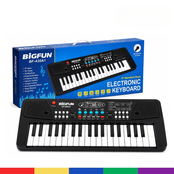 Bigfun 37-Key Electronic Keyboard Piano – Musical Learning Toy thumbnail 4