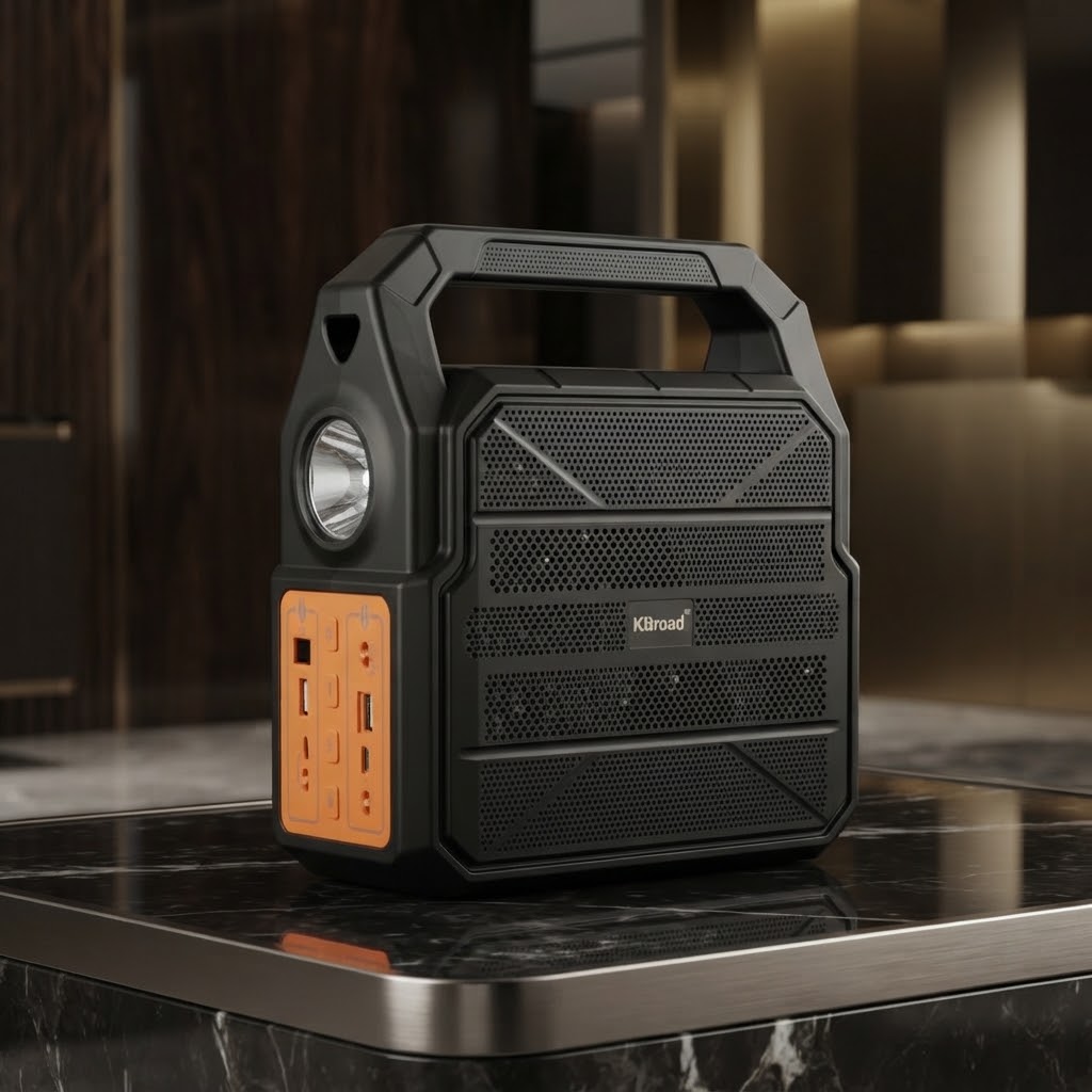 KBroad Portable  Solar Power Station with LED Light & Charging Kit thumbnail 3