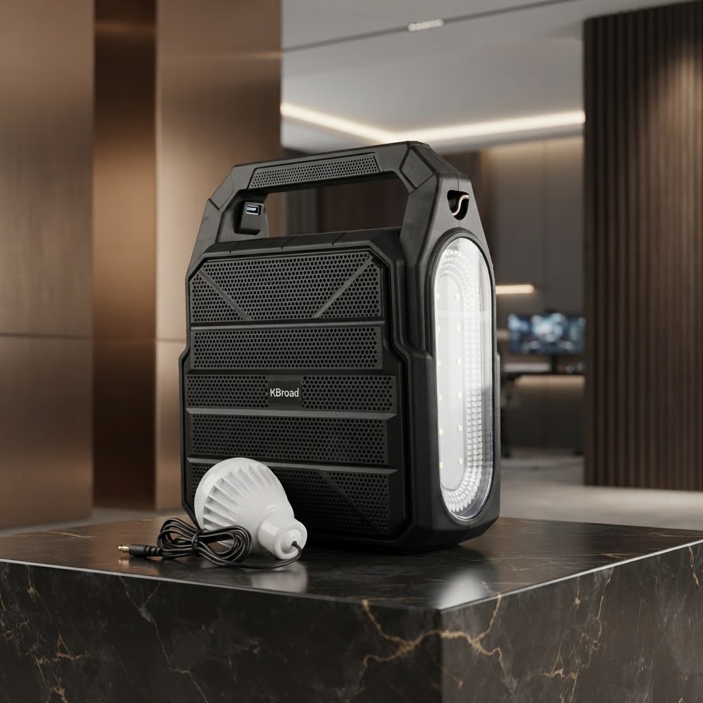 KBroad Portable  Solar Power Station with LED Light & Charging Kit thumbnail 4