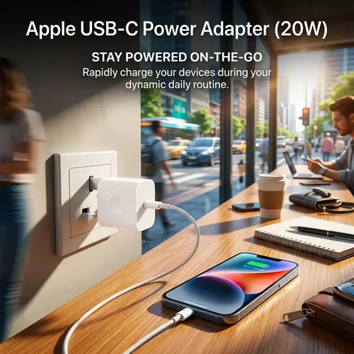 20W C To C PD 3 PIN Power Adapter For iPhone Fast Charger Adapter for iPhone and Compatible USB-C Devices thumbnail 5