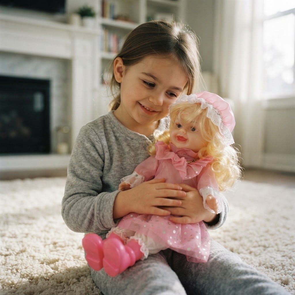 Lovely Princess Doll For Kids With Premium Lace And Frill Dress Soft Fabric And Durable Kid-Friendly Design For Birthdays Holidays And Special Occasions thumbnail 2