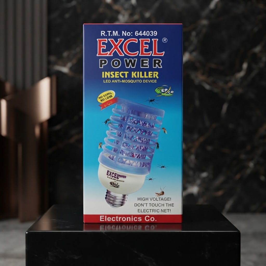 Excel Power LED Insect Killer Bulb With Energy-Efficient LED Light Technology For Efficient And Eco-Friendly Insect Control At Home And Office