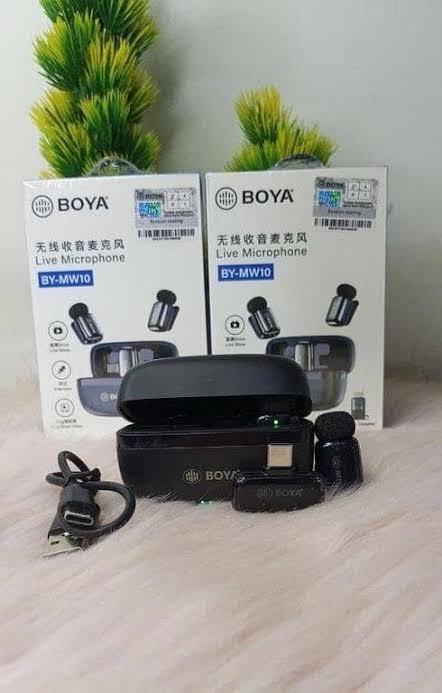 BOYA BY-MW10 Wireless Microphone | Original Wireless Lavalier Microphone System for Video Recording, Interviews & Content Creation thumbnail 3