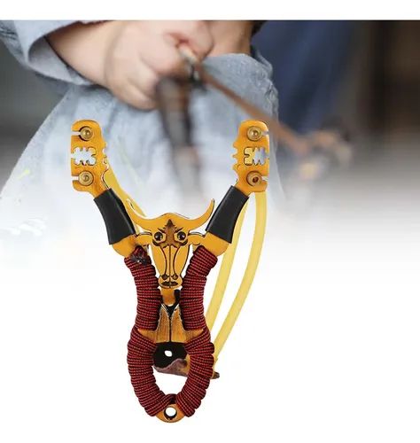 Professional Bull Design Slingshot Metal Outdoor Sport Slingshot - Outdoor Accessory Designed For Sport And Daily Utility Routine thumbnail 2