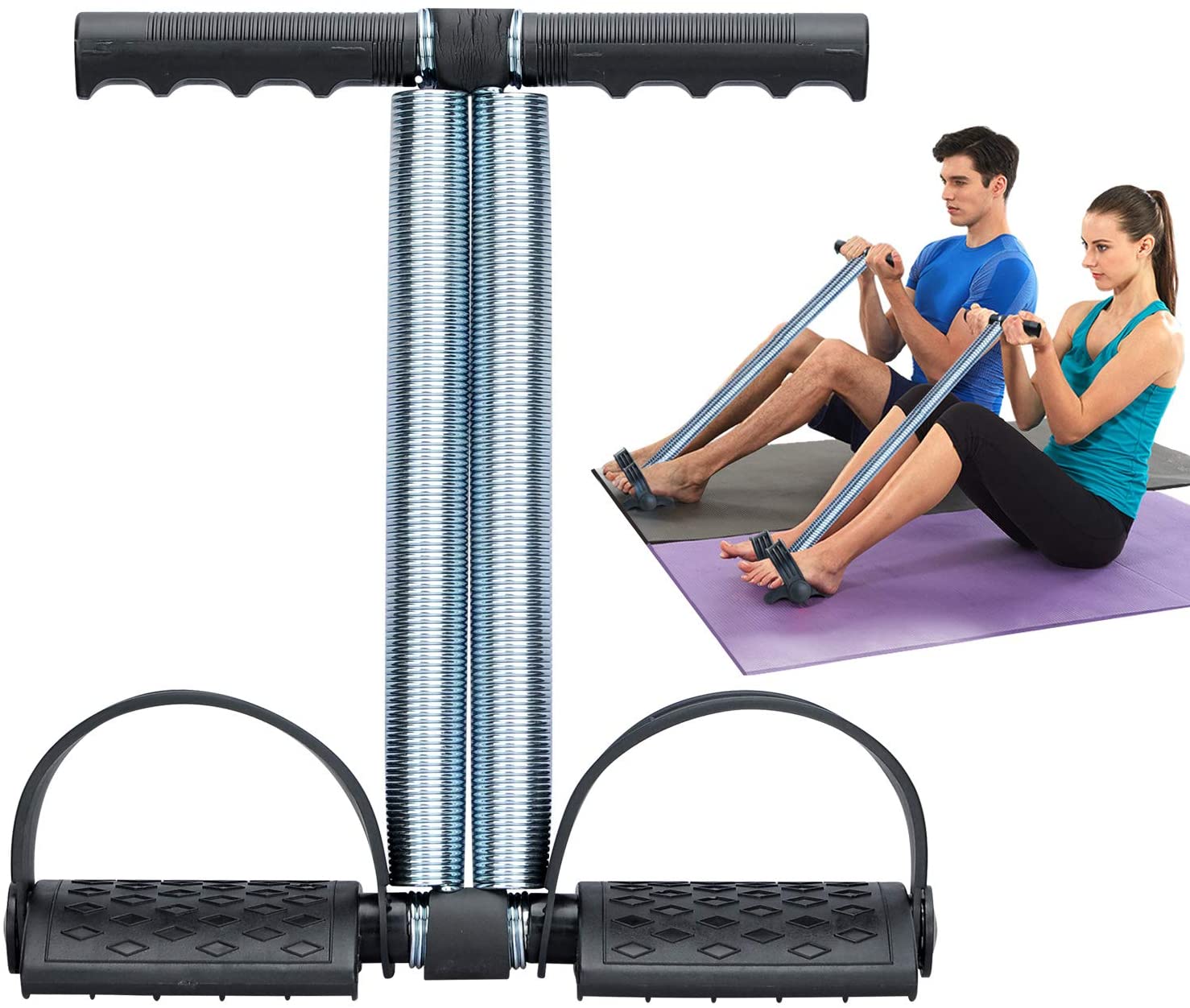 Tummy Trimmer Double Spring High Quality Resistance Trainer for Home Gym thumbnail 5