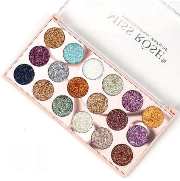 Miss Rose 18 Colors Glitter Waterproof Matte Long Lasting Eyeshadow Palette Durable Stylish Practical Choice For Professional And Daily Makeup thumbnail 2