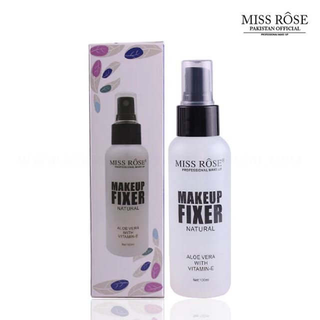 Miss Rose Natural Aloe Vera Vitamin E Makeup Fixing Spray 100ml Hydrating Long Lasting Mist Suitable For All Skin Types thumbnail 2