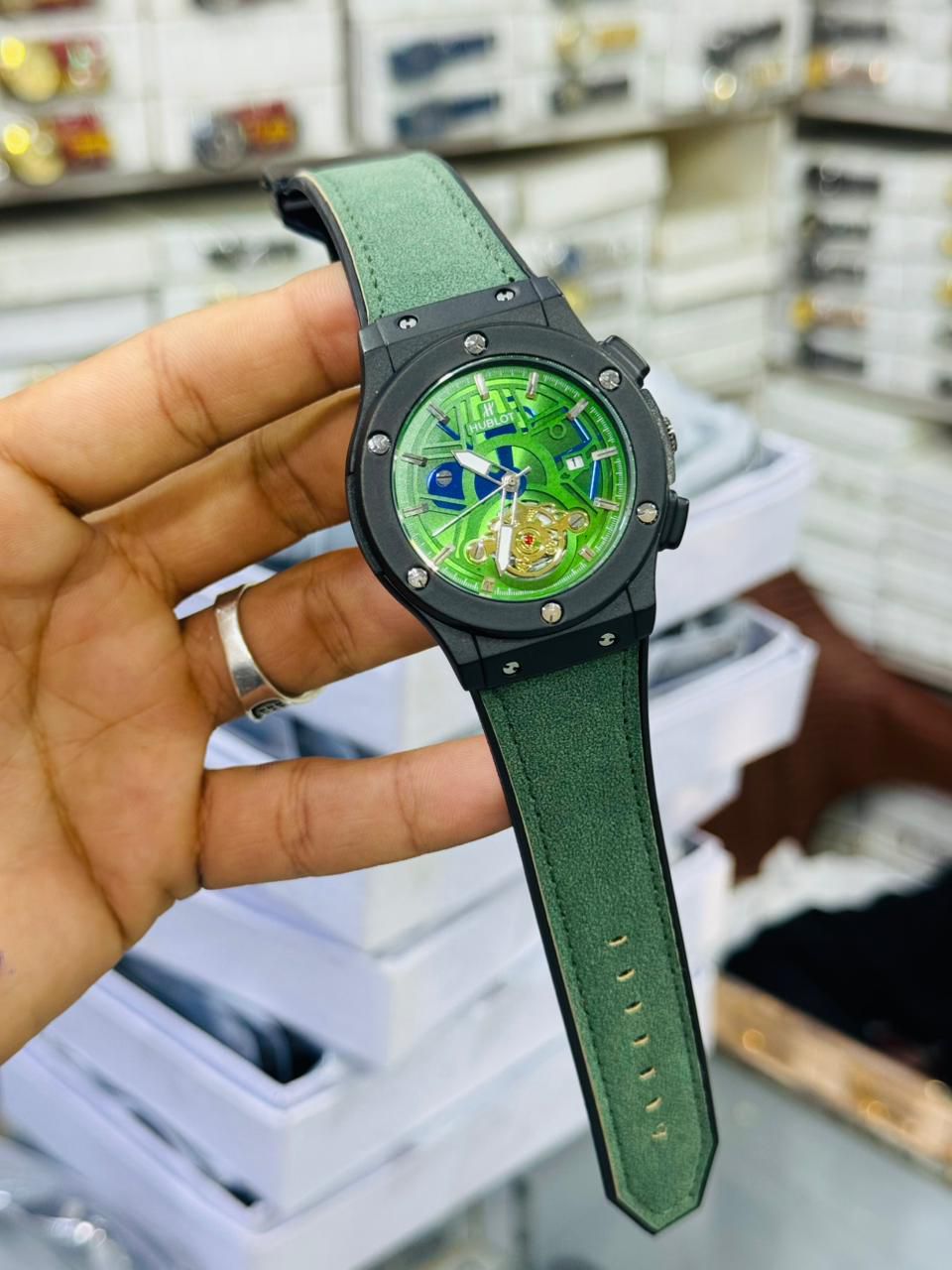 Luxury Automatic Mechanical Watch With Skeleton Dial Premium Quality 3ATM Water-Resistant 44mm Diameter Comfortable Leather Strap For Every Occasion