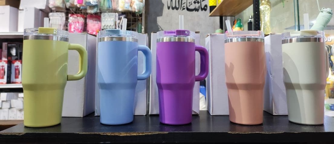 Mini Tumbler Stainless Steel 20oz Random Colour Durable Double Wall Design Portable Travel Mug For Hot And Cold Drinks (Colour Random) thumbnail 4