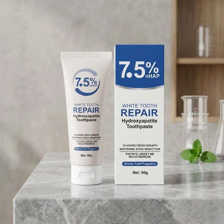 Beamach 7.5 Percent nHAP Hydroxyapatite Toothpaste 80g Whitening Teeth Repair Sensitivity Protection Fresh Breath Up To 16 Hours thumbnail 2