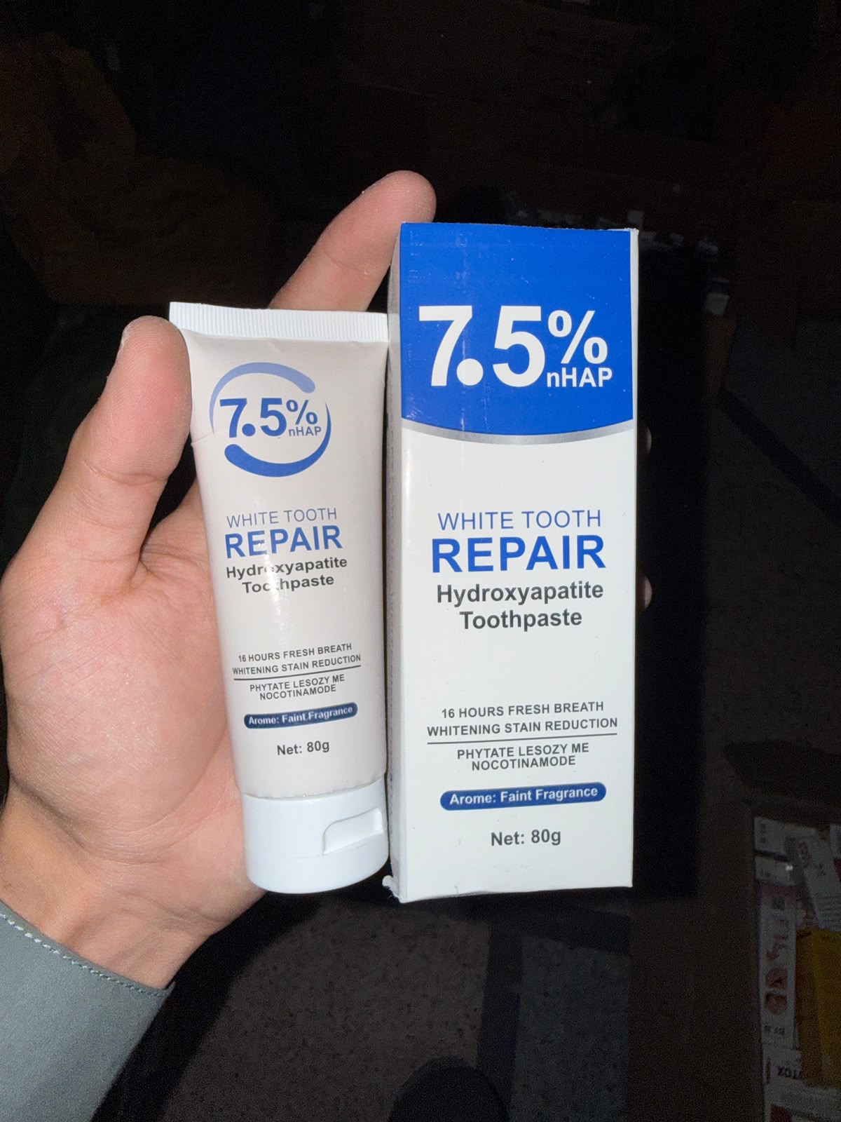 Beamach 7.5 Percent nHAP Hydroxyapatite Toothpaste 80g Whitening Teeth Repair Sensitivity Protection Fresh Breath Up To 16 Hours thumbnail 4