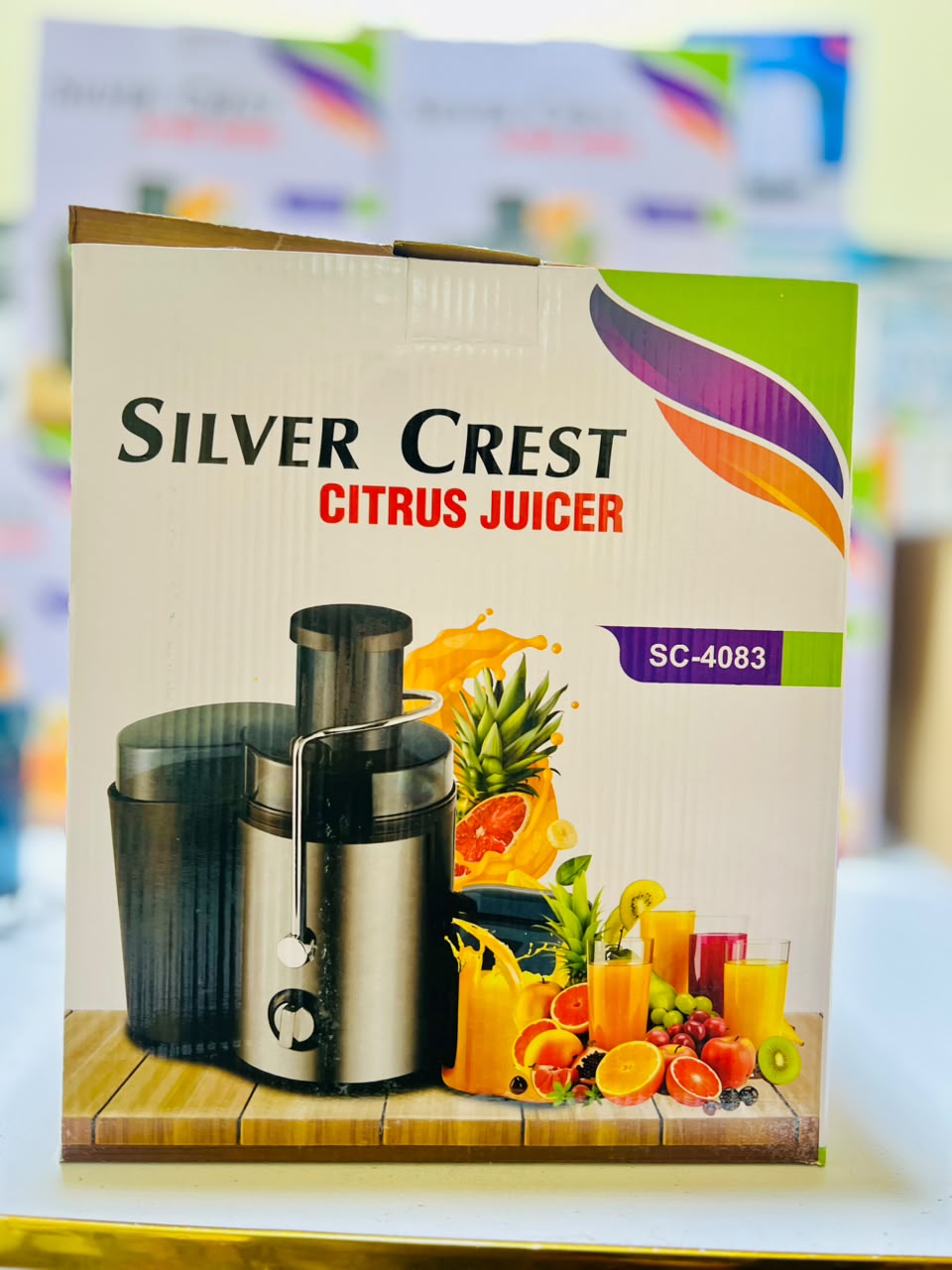 Silver Crest Fruit Juicer With Two Speed Settings I And II For Efficient Juicing Of Various Fruits And Durable Daily Home Use Design