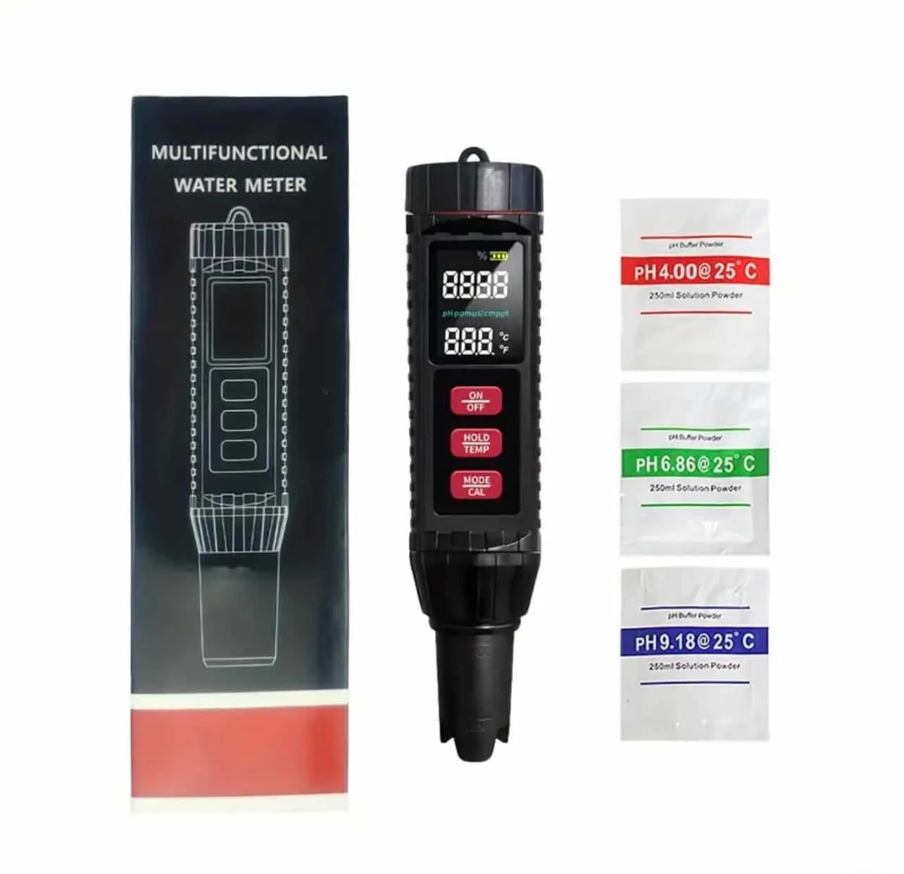 7 in 1 Water Quality Tester Meter Pen Diaital LCD PH / TDS / EC / ORP / TEMP / SG / Salinity Test Testing thumbnail 2