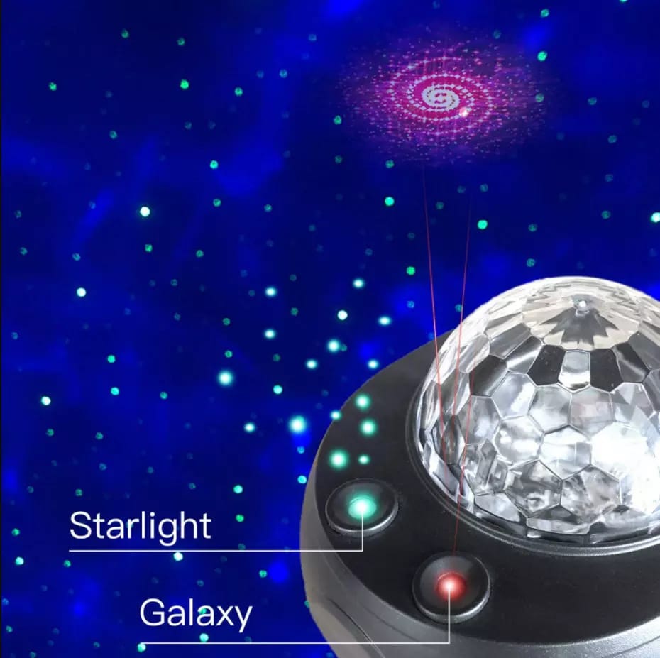 Colorful Starry Sky Galaxy Projector Nightlight Child Bluetooth USB Music Player Star Night Light Romantic Projection Lamp Gifts thumbnail 2