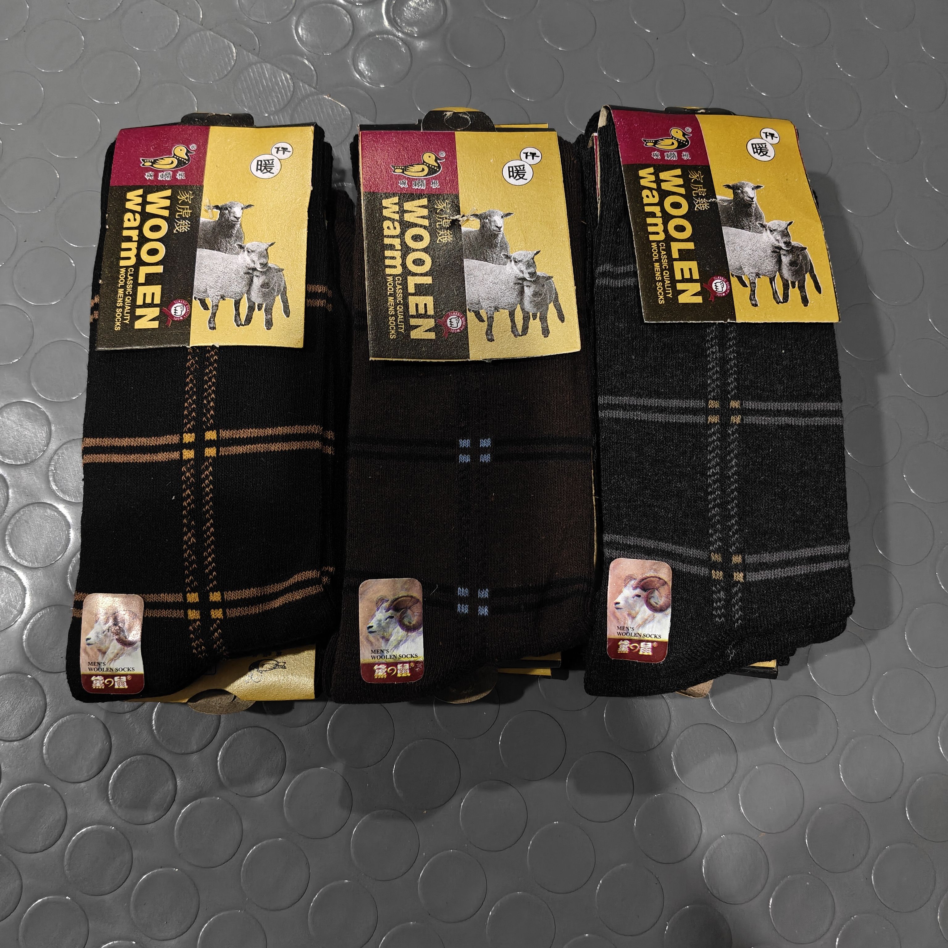 Cotton Woolen Warm Winter Socks - Apparel Product Designed For Winter Wear And Daily Comfort Routine - Pack of 12 Pairs (Multi-color) thumbnail 3