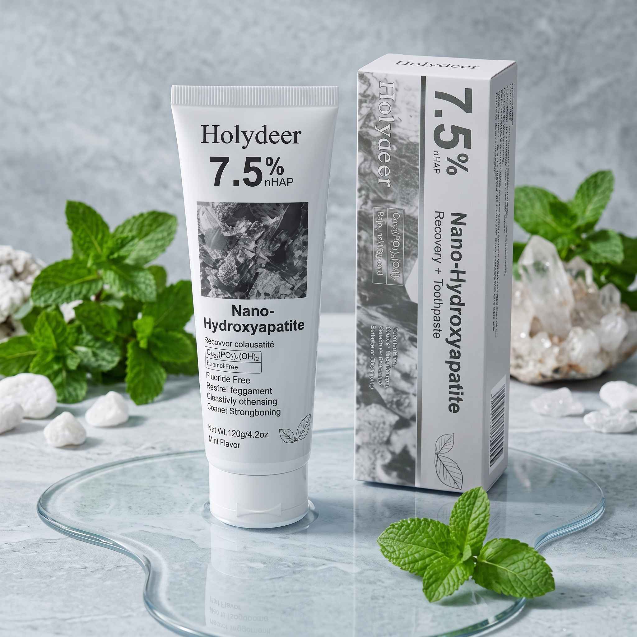 Holydeer 7.5% Toothpaste nHAP Nano-Hydroxyapatite Toothpaste 120g thumbnail 3