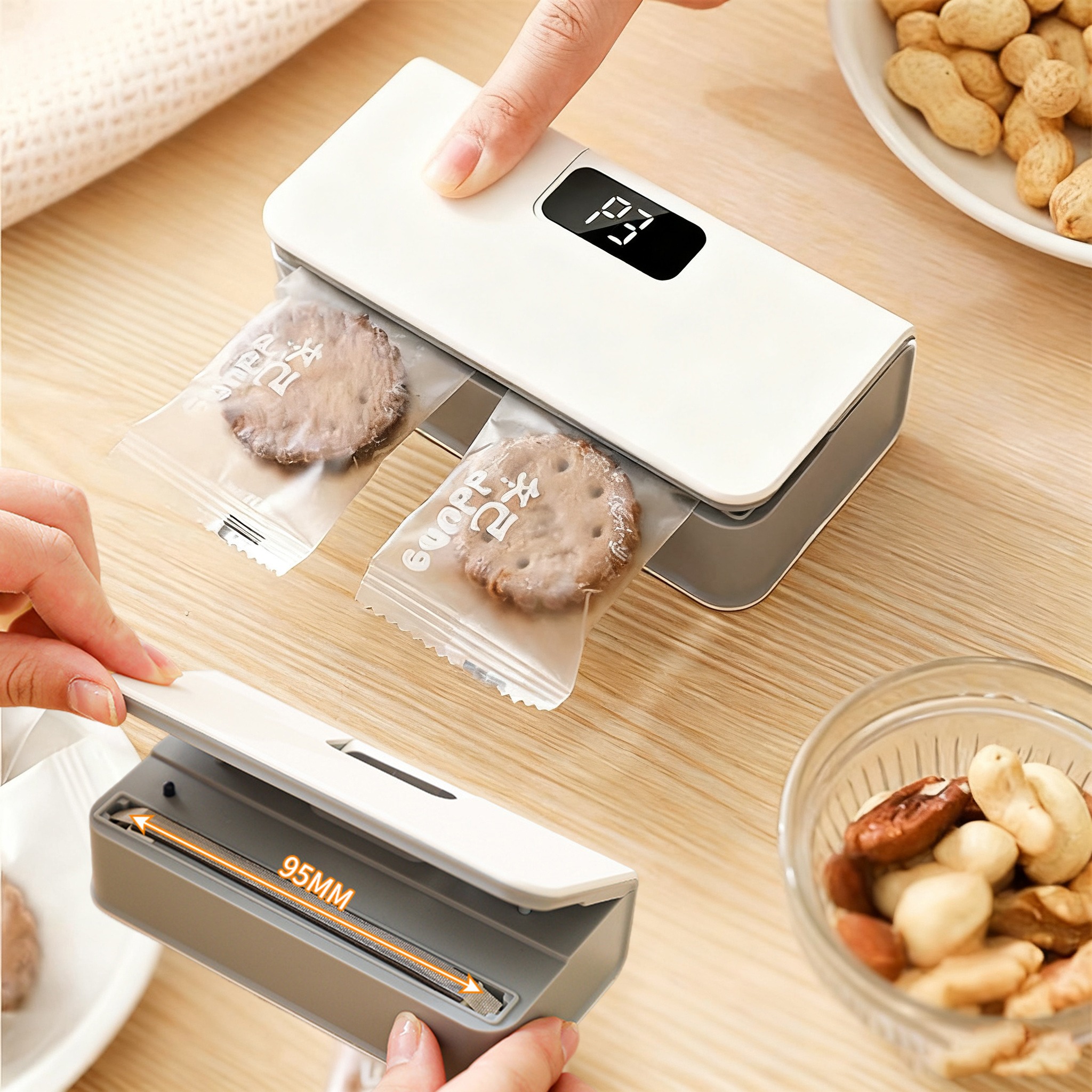 Smart Sealer LS 245 Quick Easy Bag Sealing Lightweight Portable Design Keeps Snacks And Food Fresh Convenient Household Tool thumbnail 3