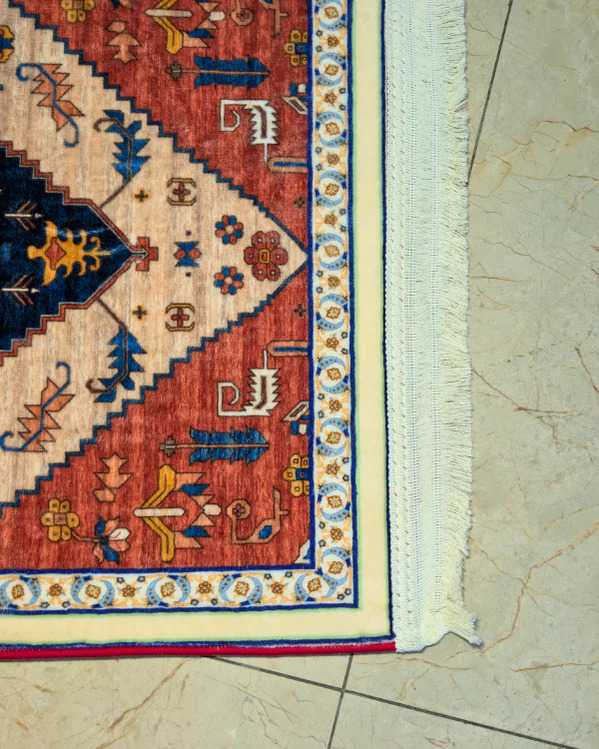 The Royal Caucasian Medallion Prayer Mat 70x115cm | Elegant Islamic Prayer Rug for Daily Salah thumbnail 3