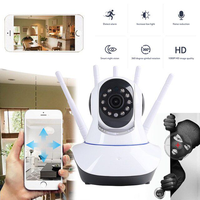 Speed-X 5 Antenna Night Vision Camera (CA-Q5-5) 1080p HD - V380 Pro