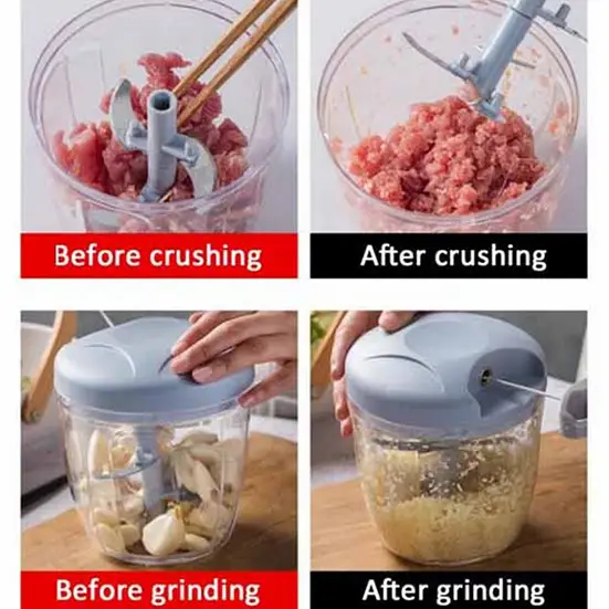 Manual Food Chopper – High Quality Kitchen Tool for Chopping Vegetables, Fruits, Herbs & Other Ingredients thumbnail 3