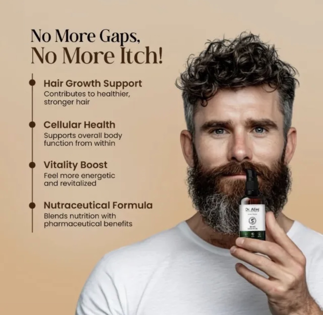 Dr Alies Professional Beard Oil - Grooming Product Designed For Beard Care And Daily Maintenance Routine - 30ML thumbnail 2