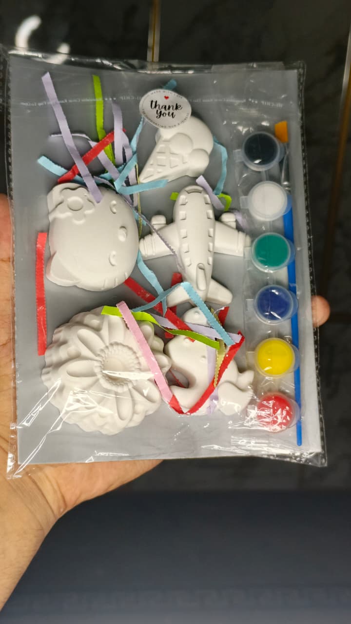 DIY Small Plaster Painting Kit for Kids – Fun & Creative Arts and Crafts Set thumbnail 3