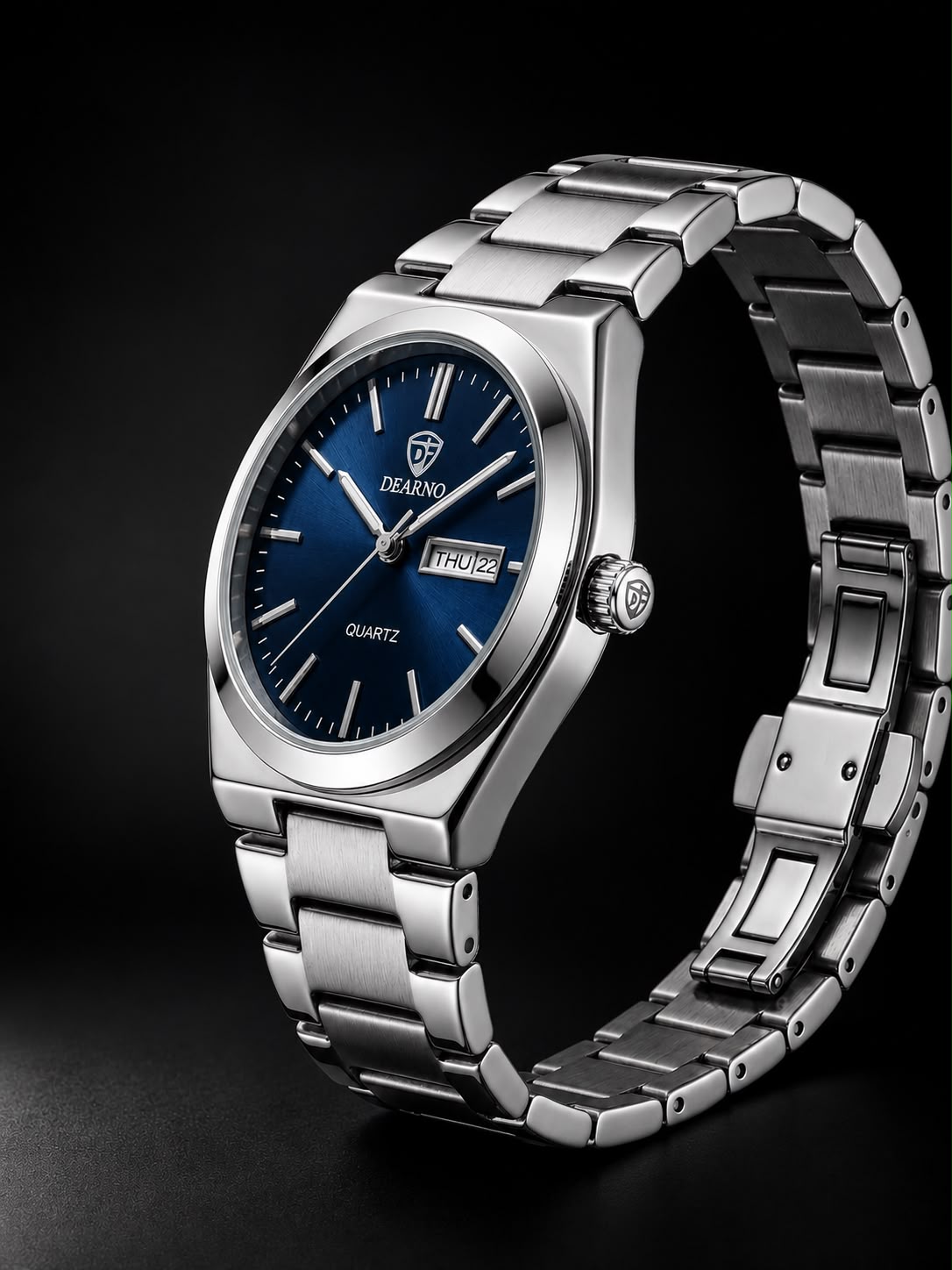 Dearno Premium Quartz Men's Watch Day And Date Display - Timepiece Designed For Wristwear And Daily Timekeeping Routine thumbnail 2