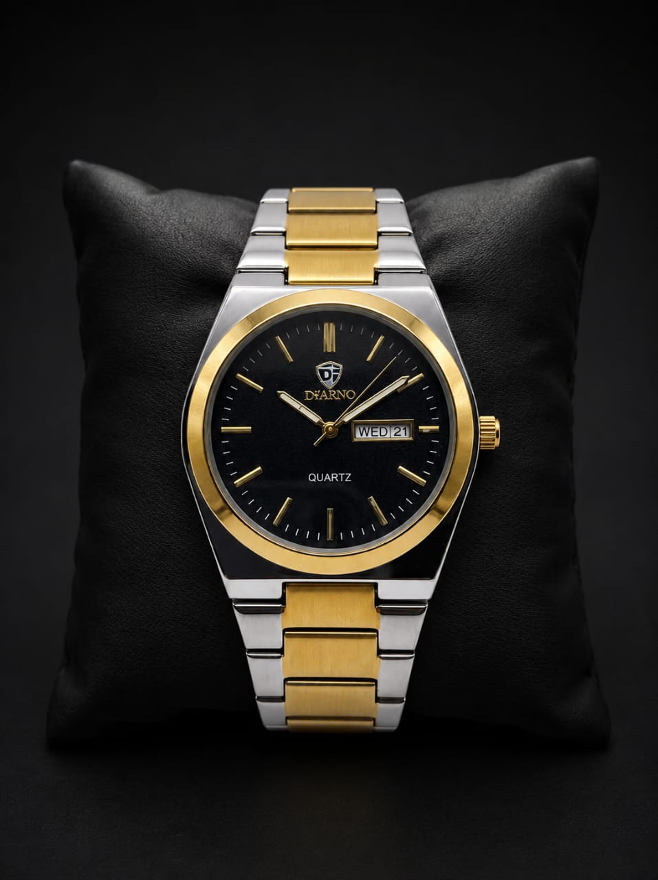 Dearno Premium Quartz Men's Watch Day And Date Display - Timepiece Designed For Wristwear And Daily Timekeeping Routine