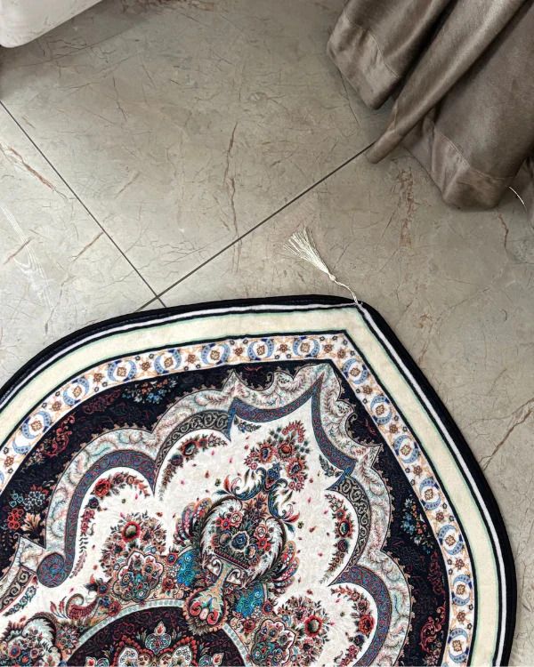 Vintage Persian Floral Arch Velvet Prayer Mat (70x115 cm) thumbnail 2